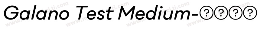 Galano Test Medium字体转换